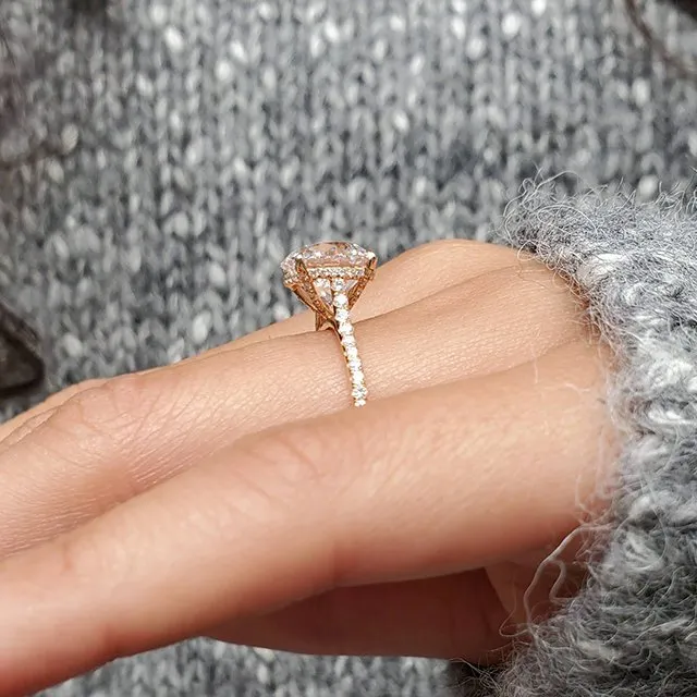 Hidden Halo Engagement Rings